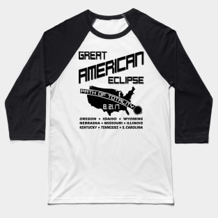 American Solar Eclipse Baseball T-Shirt